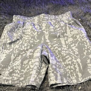 Under Armour Kids Gray Patterned Shorts